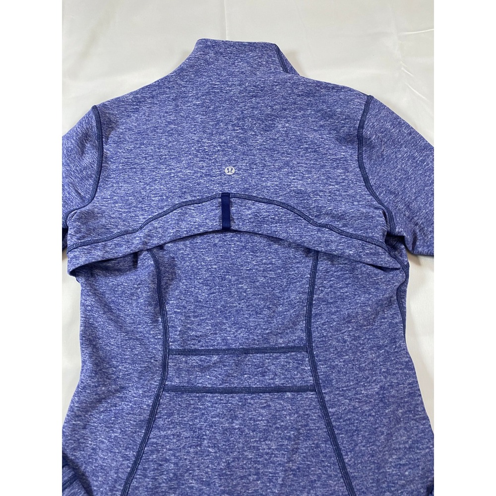 Lululemon Define Jacket Heathered Blue Full Zip Size 8 - Picture 6 of 11
